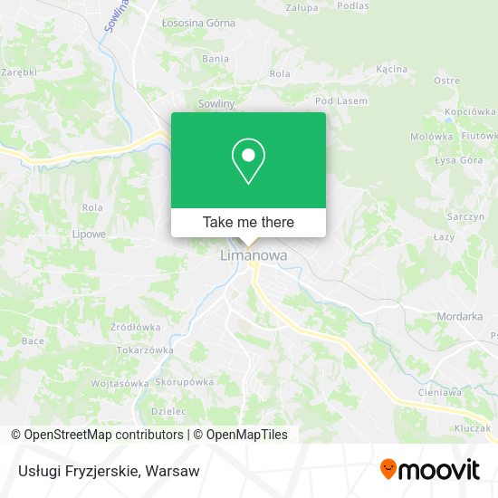 Usługi Fryzjerskie map