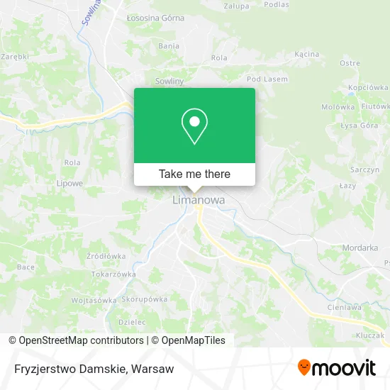 Карта Fryzjerstwo Damskie