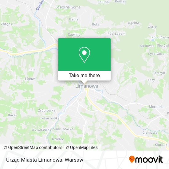 Urząd Miasta Limanowa map