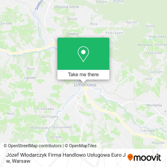 Józef Włodarczyk Firma Handlowo Usługowa Euro J w map