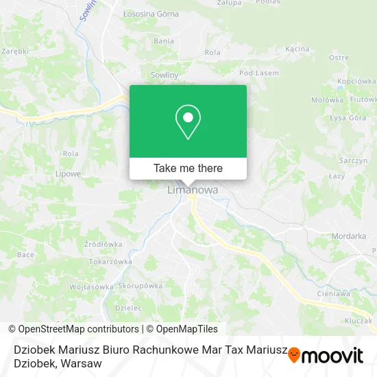 Карта Dziobek Mariusz Biuro Rachunkowe Mar Tax Mariusz Dziobek