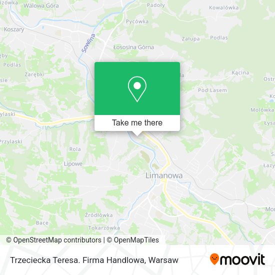 Trzeciecka Teresa. Firma Handlowa map