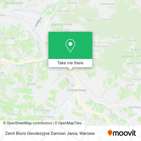 Карта Zenit Biuro Geodezyjne Damian Jania