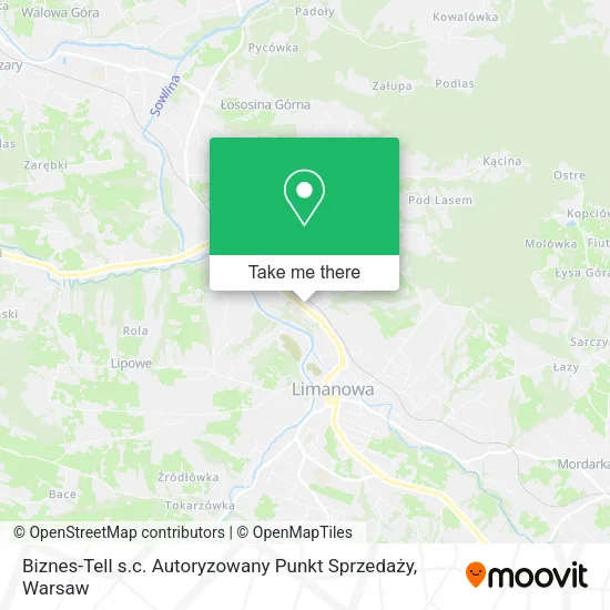 Карта Biznes-Tell s.c. Autoryzowany Punkt Sprzedaży
