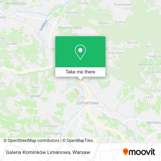 Galeria Kominków Limanowa map