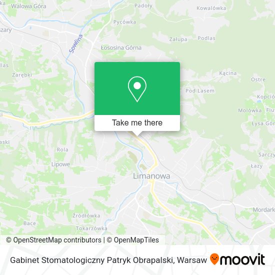 Gabinet Stomatologiczny Patryk Obrapalski map