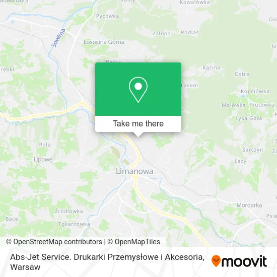 Карта Abs-Jet Service. Drukarki Przemysłowe i Akcesoria