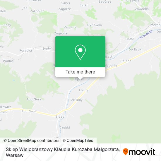 Sklep Wielobranzowy Klaudia Kurczaba Malgorzata map