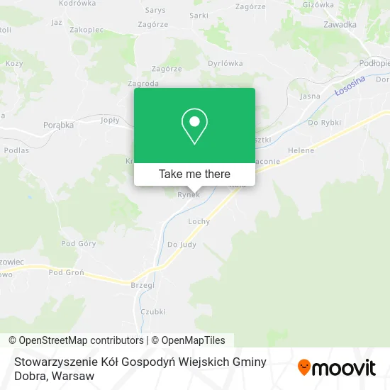 Карта Stowarzyszenie Kół Gospodyń Wiejskich Gminy Dobra