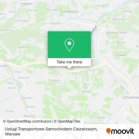 Uslugi Transportowe Samochodem Ciezarowym map