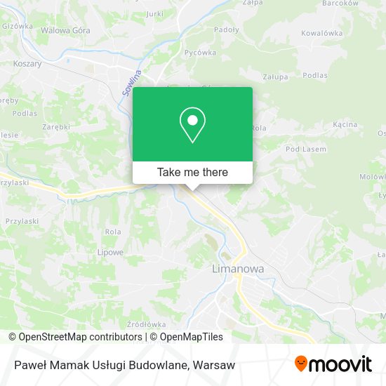 Paweł Mamak Usługi Budowlane map