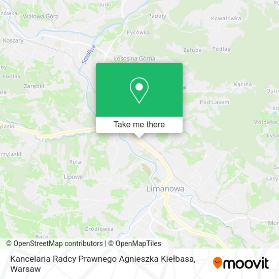 Kancelaria Radcy Prawnego Agnieszka Kiełbasa map