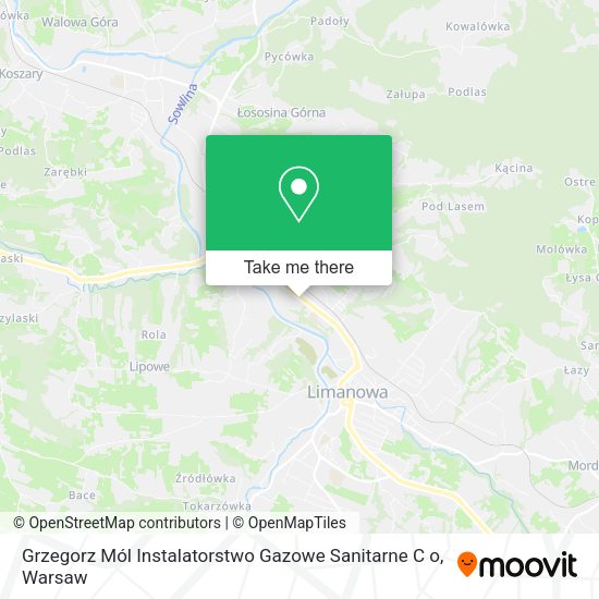 Grzegorz Mól Instalatorstwo Gazowe Sanitarne C o map