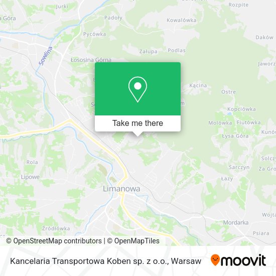 Kancelaria Transportowa Koben sp. z o.o. map