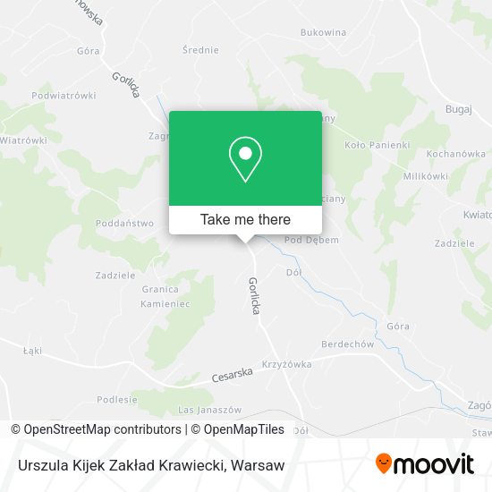 Urszula Kijek Zakład Krawiecki map