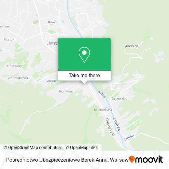 Pośrednictwo Ubezpieczeniowe Berek Anna map