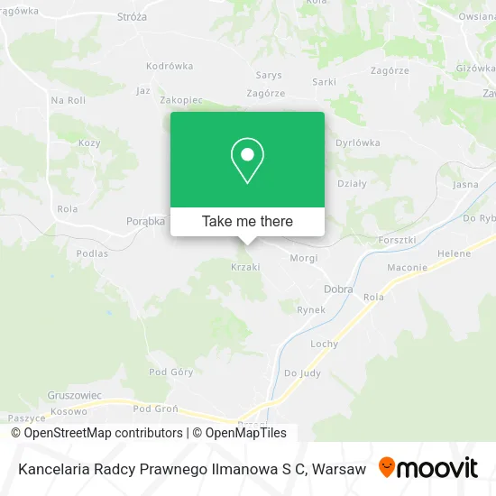 Kancelaria Radcy Prawnego Ilmanowa S C map