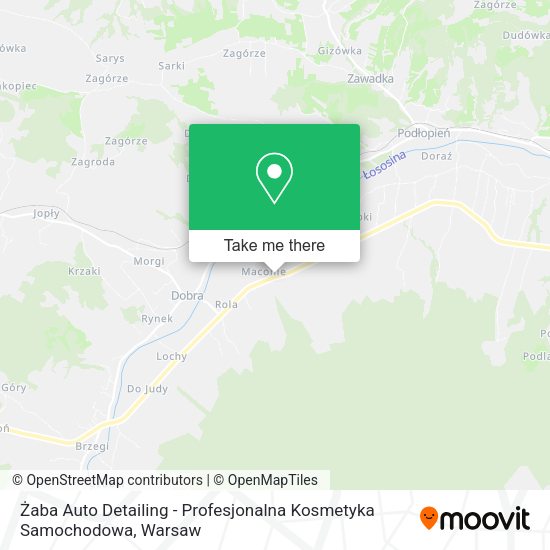 Żaba Auto Detailing - Profesjonalna Kosmetyka Samochodowa map