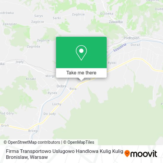 Firma Transportowo Uslugowo Handlowa Kulig Kulig Bronislaw map