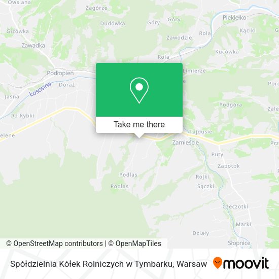 Spółdzielnia Kółek Rolniczych w Tymbarku map