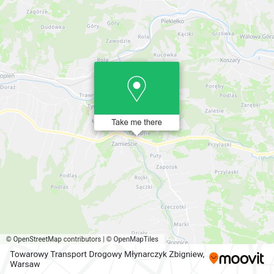 Карта Towarowy Transport Drogowy Młynarczyk Zbigniew