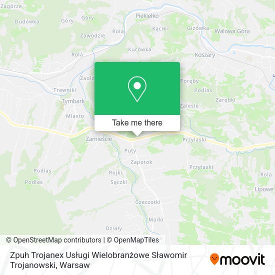 Zpuh Trojanex Usługi Wielobranżowe Sławomir Trojanowski map