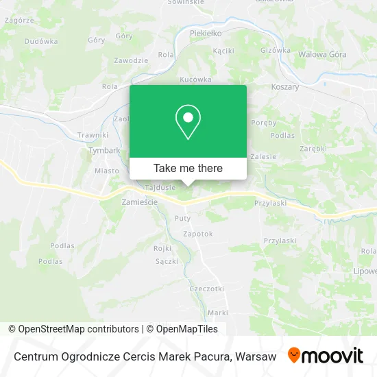 Карта Centrum Ogrodnicze Cercis Marek Pacura