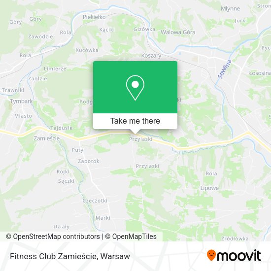 Fitness Club Zamieście map