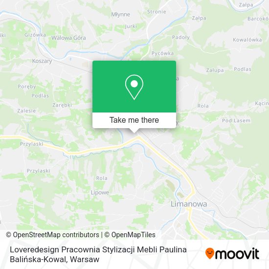 Loveredesign Pracownia Stylizacji Mebli Paulina Balińska-Kowal map