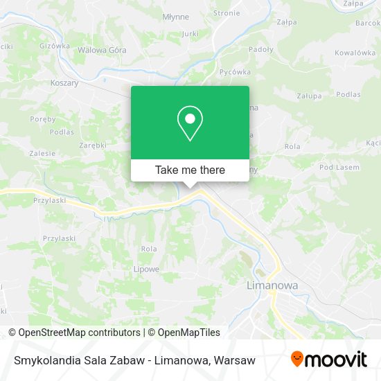 Smykolandia Sala Zabaw - Limanowa map