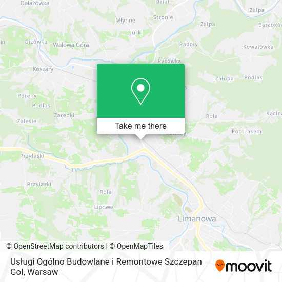 Usługi Ogólno Budowlane i Remontowe Szczepan Gol map