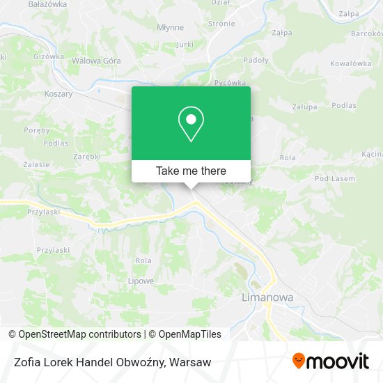 Zofia Lorek Handel Obwoźny map