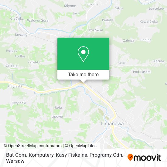 Bat-Com. Komputery, Kasy Fiskalne, Programy Cdn map