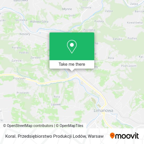 Koral. Przedsiębiorstwo Produkcji Lodów map