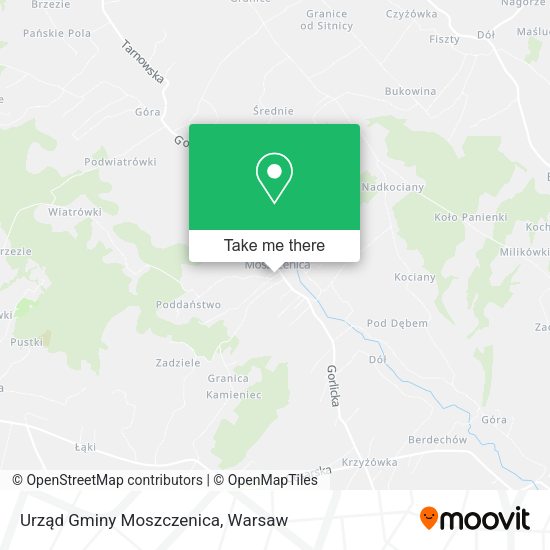 Urząd Gminy Moszczenica map