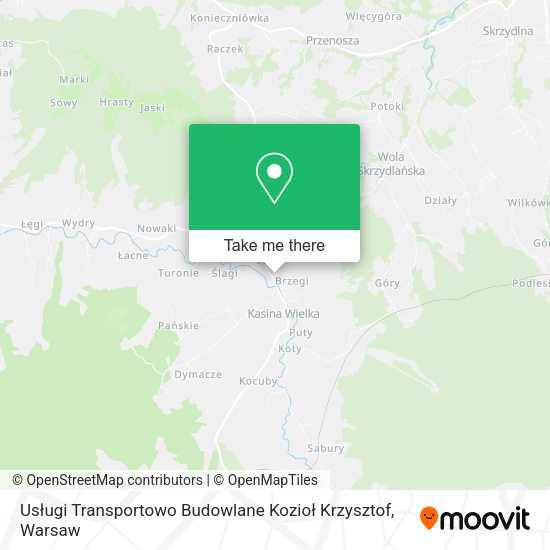 Usługi Transportowo Budowlane Kozioł Krzysztof map