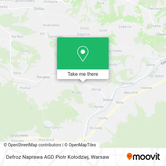 Карта Defroz Naprawa AGD Piotr Kołodziej