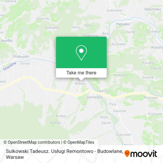 Sulkowski Tadeusz. Usługi Remontowo - Budowlane map