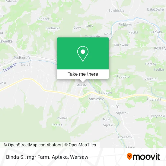 Карта Binda S., mgr Farm. Apteka