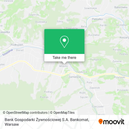 Bank Gospodarki Żywnościowej S.A. Bankomat map