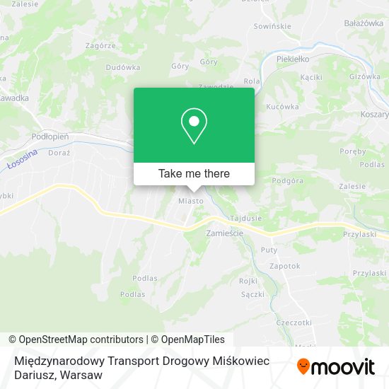 Карта Międzynarodowy Transport Drogowy Miśkowiec Dariusz