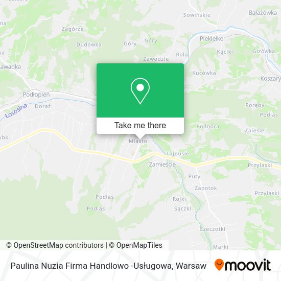 Paulina Nuzia Firma Handlowo -Usługowa map