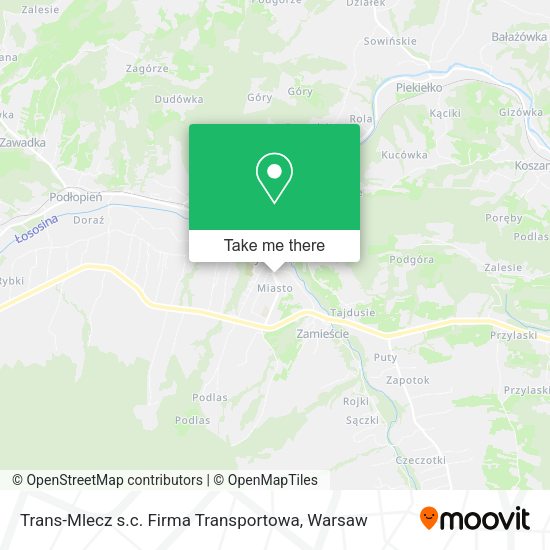 Trans-Mlecz s.c. Firma Transportowa map