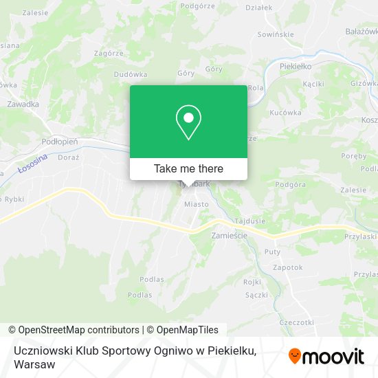 Uczniowski Klub Sportowy Ogniwo w Piekielku map