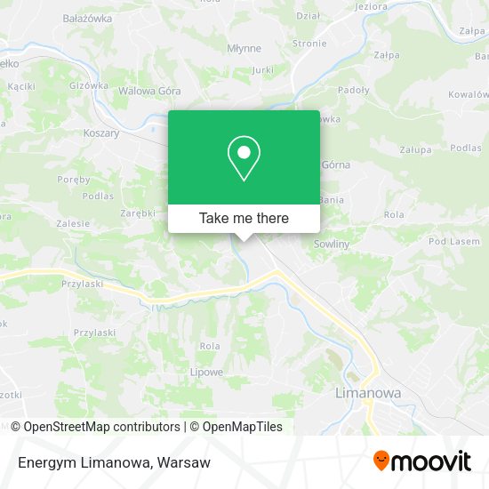 Energym Limanowa map