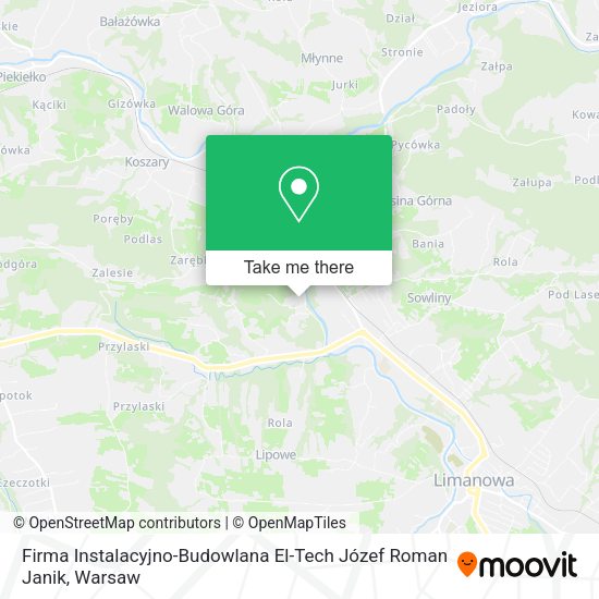 Firma Instalacyjno-Budowlana El-Tech Józef Roman Janik map