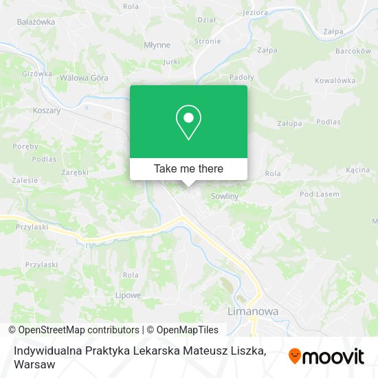 Indywidualna Praktyka Lekarska Mateusz Liszka map