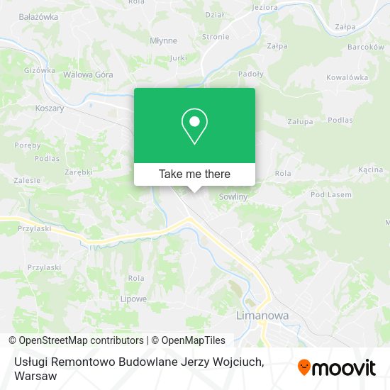 Usługi Remontowo Budowlane Jerzy Wojciuch map