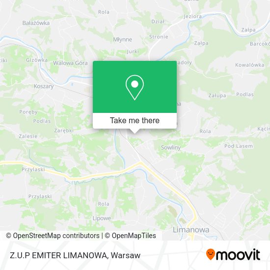 Z.U.P EMITER LIMANOWA map