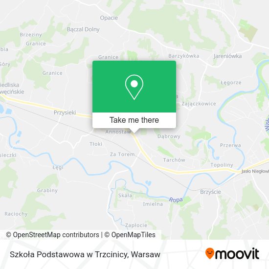 Szkoła Podstawowa w Trzcinicy map